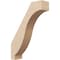 Ekena Millwork 3-inch W x 12-inch D x 16-inch H Baker Rough Cedar Woodgrain TimberThane Knee Brace, Primed BRCUR03X12X16BKRRCPR - alternate 1